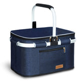 LIQING 35L picnic basket exterior stand ensures upright stability
