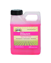 Liquid Harvest Blazer pink spray tank cleaner visibly shows cleaning progress for tanks