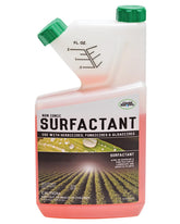 Liquid Harvest concentrated surfactant bottle shown for ready-to-use weed management