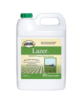 Liquid Harvest Lazer Green bottle showing the dye for precise lawn coverage.