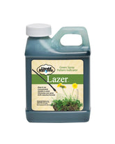 Liquid Harvest Lazer Green spray pattern indicator shows coverage for precise applications.