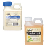 Liquid Harvest Mesotrione bottle front for effective lawn weed control.