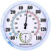 Lirches 10-inch dial thermometer hygrometer for clear outdoor readings