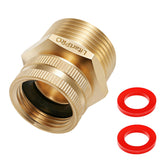 LitartPRO brass swivel adapter connecting 3/4 GHT female to 1 inch NPT male for versatile use