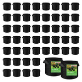 Litlandstar 50-pack 10-gallon grow bags ready for outdoor planting