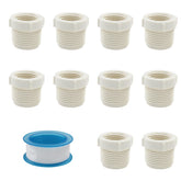 Litoexpe reducer PVC fittings 3-4 to 1-2 connect different pipe sizes securely.