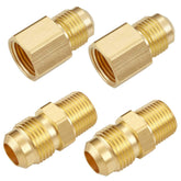 LitOrange 4-piece brass gas connector kit enables flexible, durable connections for LPG/NG.