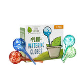 Little Green Leaf auto-watering globes set of four for effortless indoor plant care.