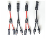LiuBaiWuQuStars MC4 Y connector for parallel solar panel wiring enabling scalable setups