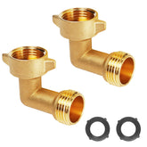 LIULO TOOL 2-pack 90-degree hose elbows reduce kinks for smooth watering
