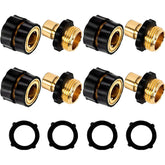 LIULO TOOL 3/4-Inch quick connect assembly shows easy hose swaps and secure grip