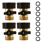 LIULO TOOL brass shut-off valve close-up showing durable construction.
