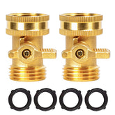 LIULO TOOL brass garden hose shut-off valve side view for durable outdoor use and reliable irrigation control