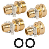 LIULO TOOL garden hose repair connector close-up; secure fit for 3/4 in hoses, leak-proof.
