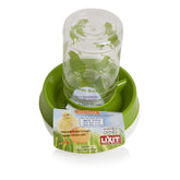 Lixit Baby Chick Feeder Waterer with reversible base for versatile feeding.
