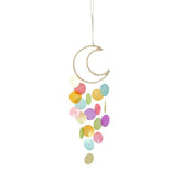 Liyujuping wind chimes outdoor colorful capiz shells for a tranquil garden ambiance.