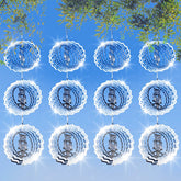 LIZOIDZSM bird deterrents discs assembly for garden protection and flexible placement