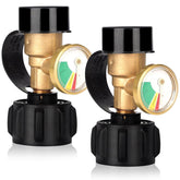 LLAMA VIVA propane gauge dial showing real-time level for safe grilling.