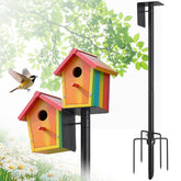 LLARGUEST Bird Feeder Pole 75-inch base provides sturdy ground anchoring in windy yards