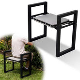LLARGUEST garden kneeler folded for compact storage and easy transport.