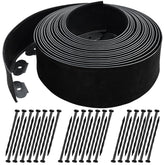 Lmiaiwe 40ft landscape edging with extra tall 4in height in black for sharp borders.