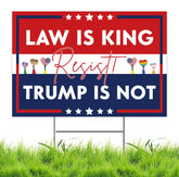 Lnyelxa yard sign with double-sided print for visibility from every angle