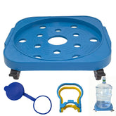 LOADFIZZ rolling caddy for easy transport of 5-gallon bottles.