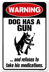 Locmorly warning sign front view; durable aluminum for indoor or outdoor use