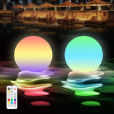 LOFTEK floating pool light 3-inch ball creates vibrant ambiance in pools.