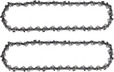 Loggers Art Gens 16-inch chainsaw chain two-pack for clean wood cuts.