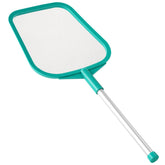 Loiyadn pool skimmer solid frame captures leaves efficiently.
