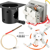 LONGADS auger motor pellet feed in action, ensuring smooth rotation for reliable grilling
