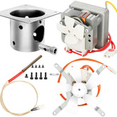 LONGADS auger motor shown for pellet grill, promoting smooth pellet feed.