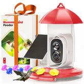 LongPlus hummingbird feeder camera outdoors delivers real-time 2K video alerts.