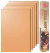 LOOCH copper grill mat set 5 on grill, non-stick surface prevents falling foods