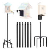 LOPANNY Bird Feeder Pole demonstrates 109-inch height for elevated backyard bird watching