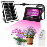 Loscarol solar grow light panel in sunlight powers efficient year-round plant growth.