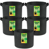 LotFancy 5-pack grow bags with sturdy fabric for upright planting