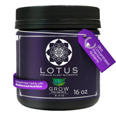 Lotus Nutrients Grow Pro Series bottle closeup, complete base nutrient for versatile grows