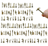 Loutas Bowdee bronze mini hammer figures add realistic charm to crafts.