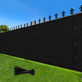 Love Story fence privacy screen outdoor mesh hides view and adds shade.