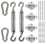 LOVE STORY hardware kit in stainless steel for secure shade sail mounting