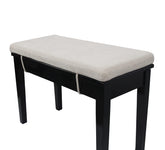 Loveboat bench cushion milky white front view offers cozy seating