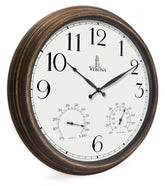 Lovely Home Essentials outdoor clock with thermometer and hygrometer for patio use