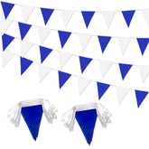 LoveVC pennant banner blue and white overview for outdoor events