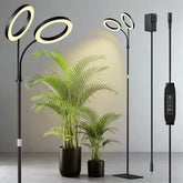 LPMZMBL dual head grow light providing full spectrum illumination for indoor plants