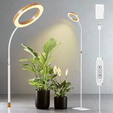 LPMZMBL One Head Grow Light base provides sturdy stability for large indoor plants.