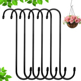LRUUIDDE extra-large S hook in black, rust resistant for outdoor use