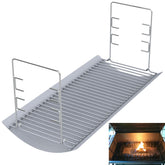 LS'BABQ 27-inch charcoal ash pan with large capacity for longer grilling sessions.