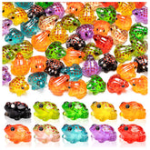 LSGYPAQ frog miniatures, 40-piece set for moss garden displays.